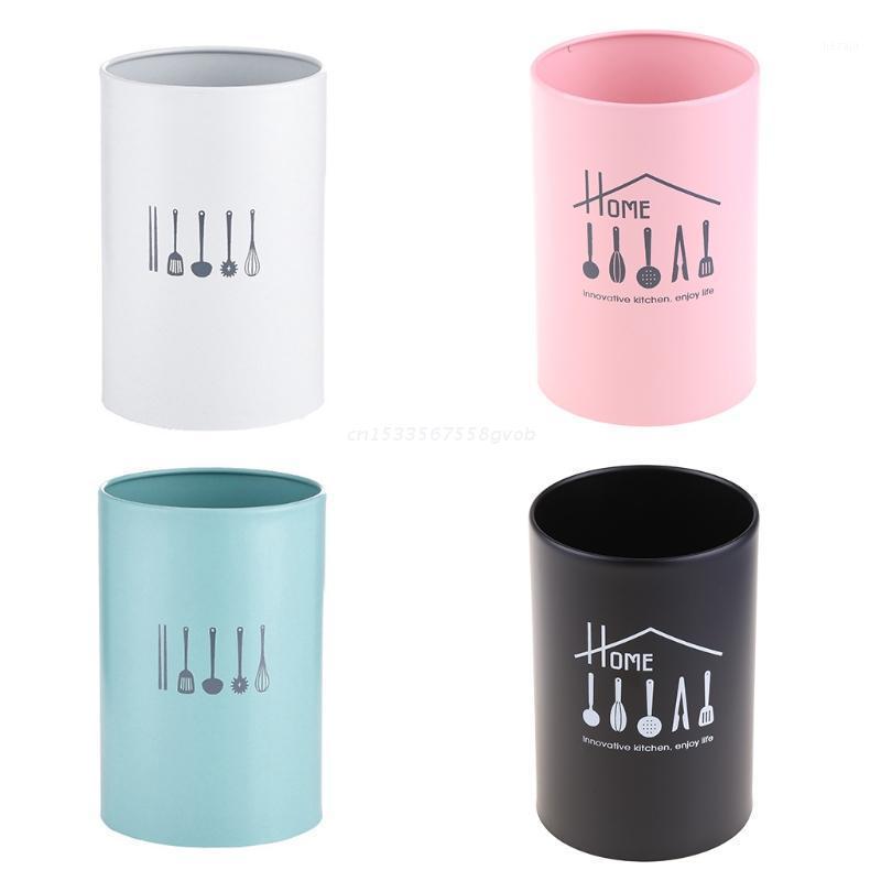 

Storage Bottles & Jars Cylinder Drain Chopstick Holder Stainless Steel Chopsticks Cage Fork Spoon Cutlery Containers Tableware Stand Dropshi
