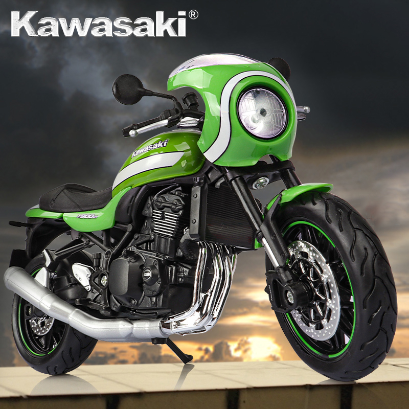 

1/12 Kawasaki Z900RS Cafe Die Cast Retro Motorcycle Model Toy Vehicle Collection Autobike Shork-Absorber Off Road Autocycle Toys