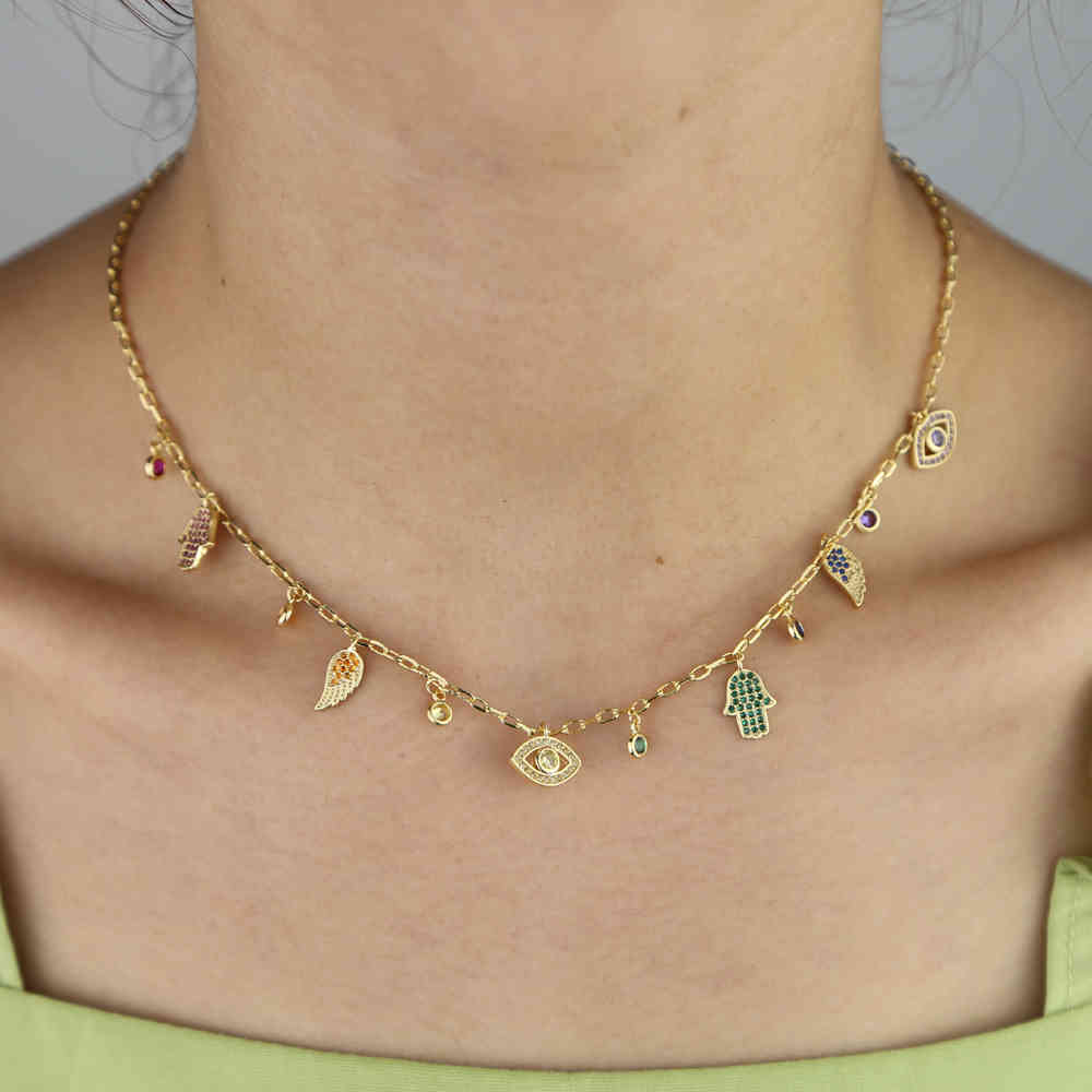 brass necklace 41+5cm H (10)