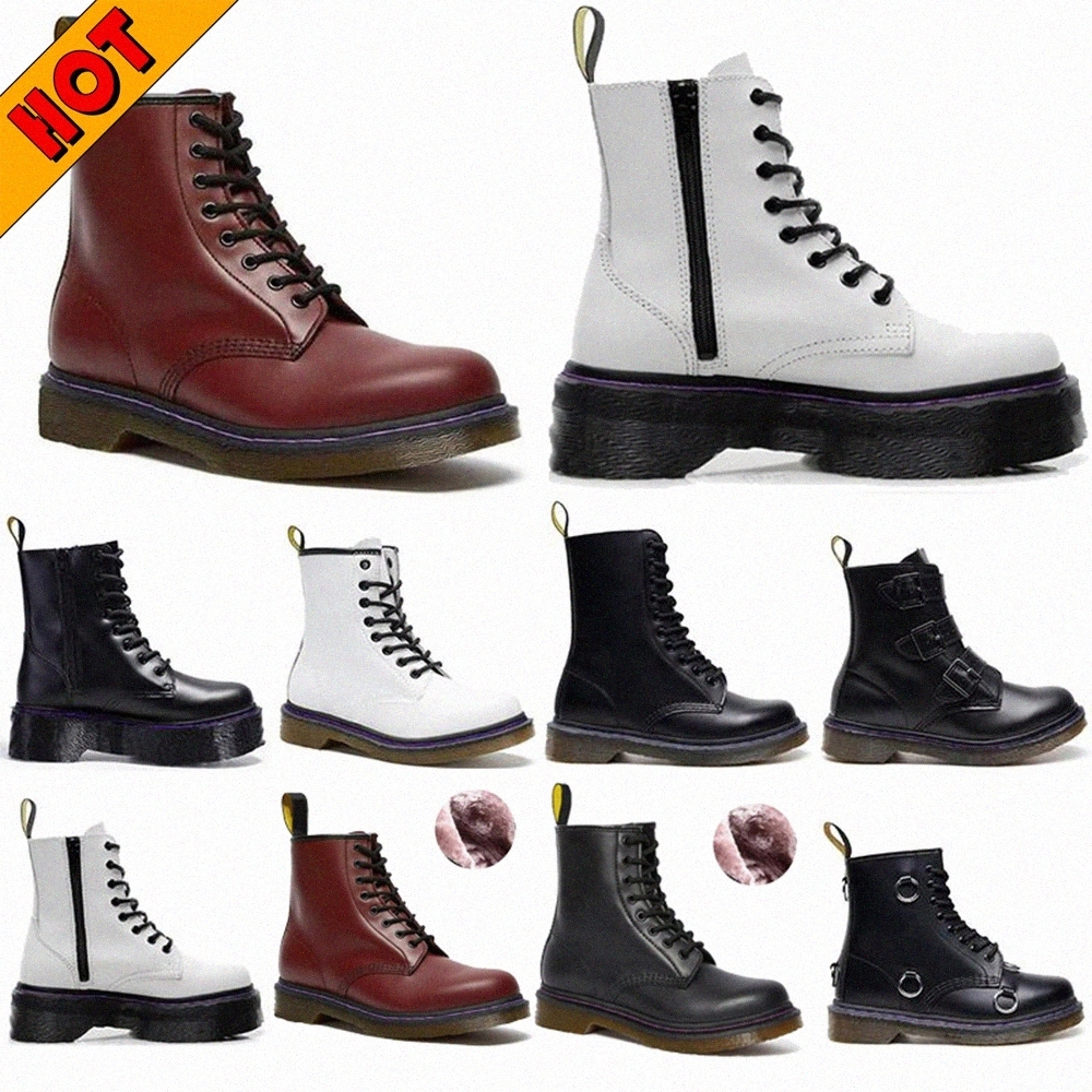 womens men Dr Martin doc aston boots docs marten doctor Martins Winter Shoes Ankle Black white Half Navy blue martens desert red Bordeaux V37P#