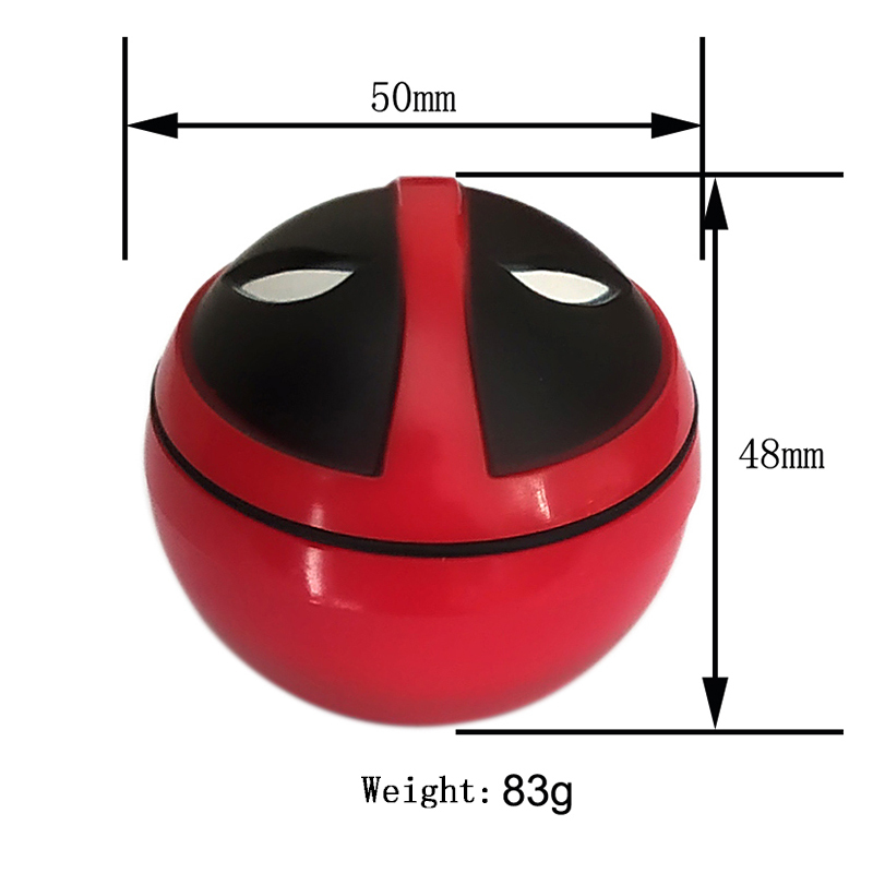 

3 layers Herb Metal Grinder other smoking accessories 50 MM Metal Zine alloy Grinders Teeth Filter death Dry Herbs tobacco grindering