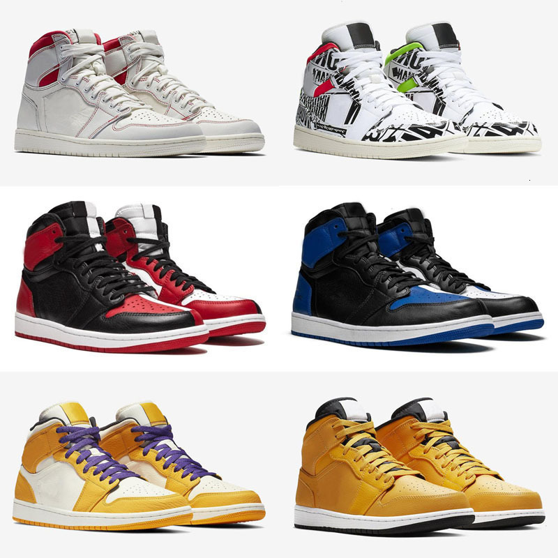 

1 retro High Game Royal mens new basketball shoes 1s travis fearless jumpman OG Pandan red bottoms womens basketball designers shoes