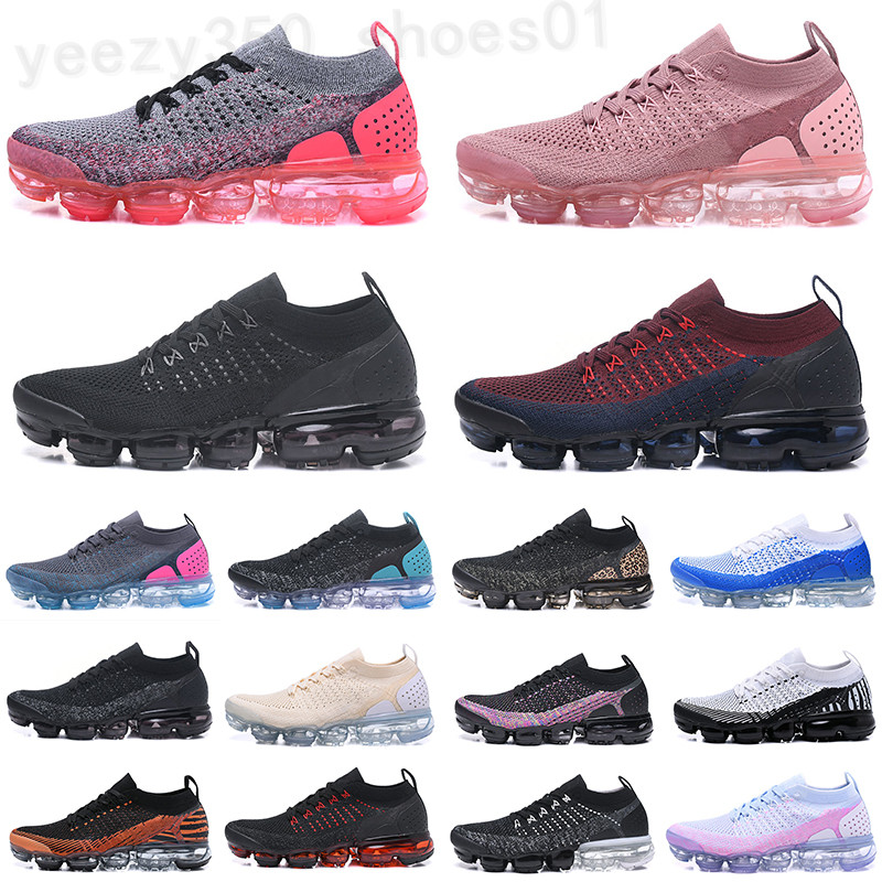 

2021 Chaussures Moc 2 Laceless 2.0 Runnin Shoes Triple Black Designer Mens Women Sneakers Fly White knit cushion Trainers Zapatos WB09