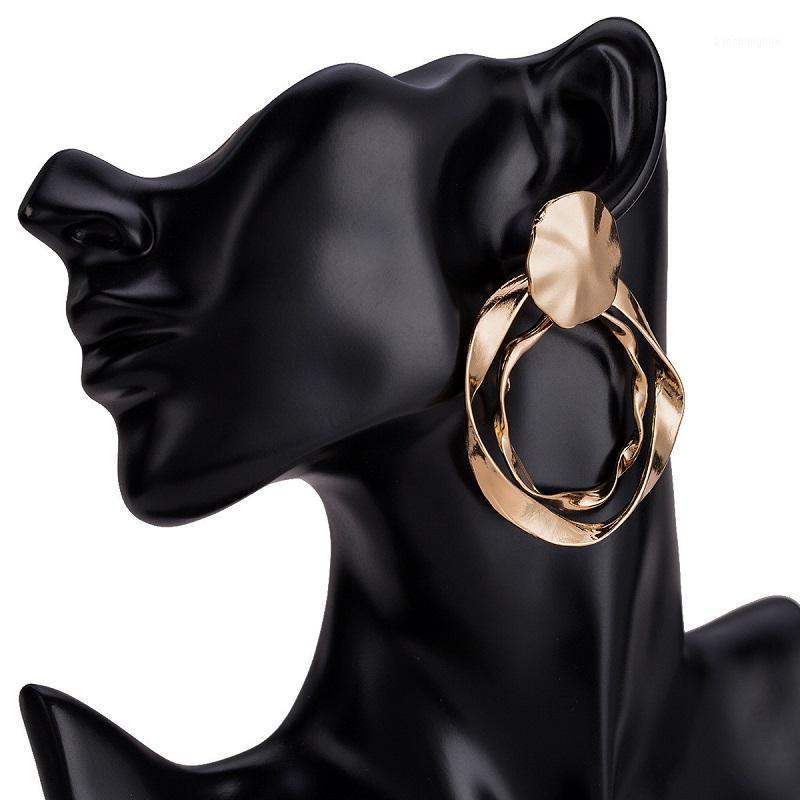 

Women's Fashion Irregular Geometric Earrings Jewelry Simple Hip-hop Trend Dangle & Chandelier, Silver