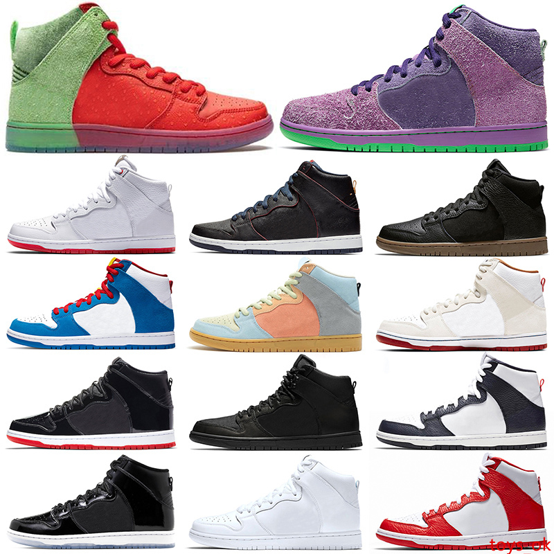 

Dunk High men women shoes mens womens trainers Doraemon Strawberry Cough Purple Skunk Spectrum Mulder sports sneakers Size 5.5-11