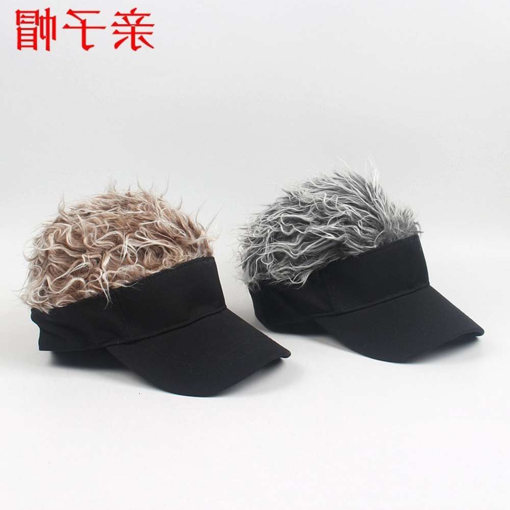 

Sun hat Wig baseball parent child Street trend cap outdoor sunshade hat, Blue;gray