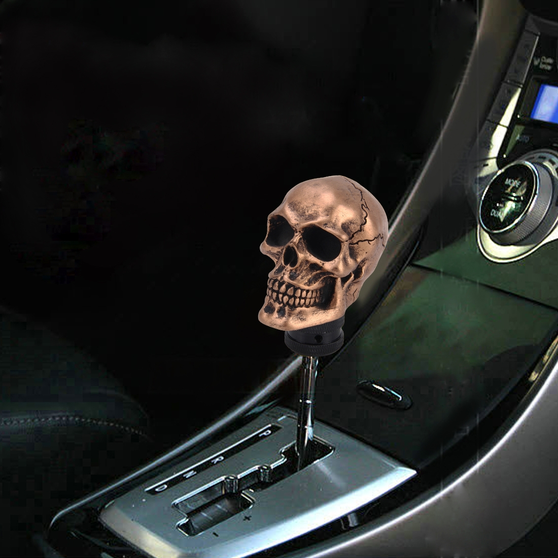 

Universal Skull Head Shape Manual or Automatic Gear Shift Knob Fit for All Car