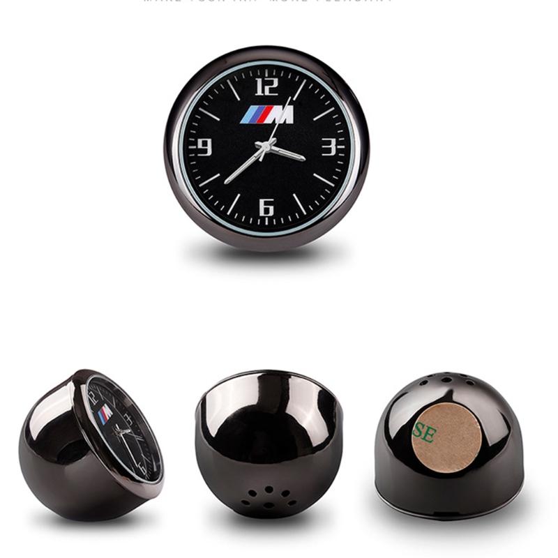 

Car Organizer Clock Mini Quartz Analog Dashboard Time Air Vent Stick-On Luminous