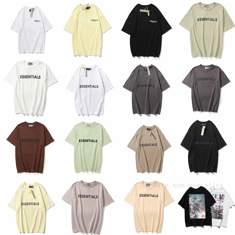

21ss Ins Spring Summer T Shirt Hip Hop Front Essentials Essential Silicon Tee Skateboard Tshirt Fog Men Women Short Sleeve Casua for 01, I need see other product
