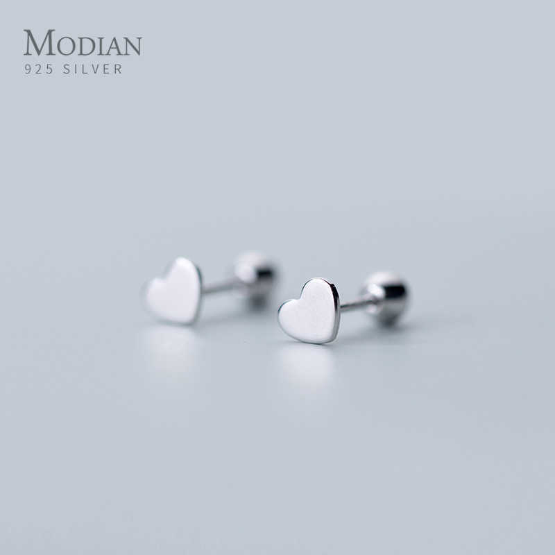 

Exquisite Simple Cute Stars Heart And Bead Fashion Tiny Stud Earrings For Women Shining Luxury Fine S925 Silver Jewelry 210707
