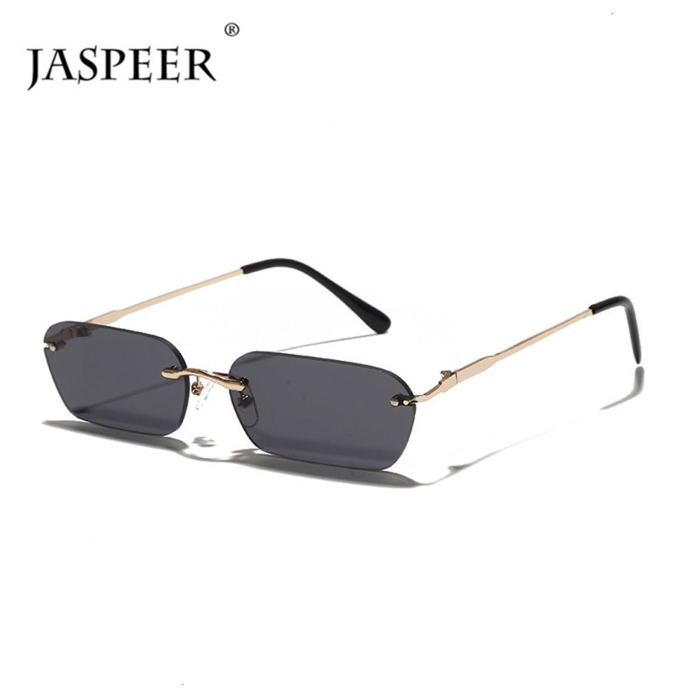 

sunglasses Jaspeer Random Rectangle Women UV400 Driving Sunglasses Men Clear Color Summer Accessories Square Small Mate, Black
