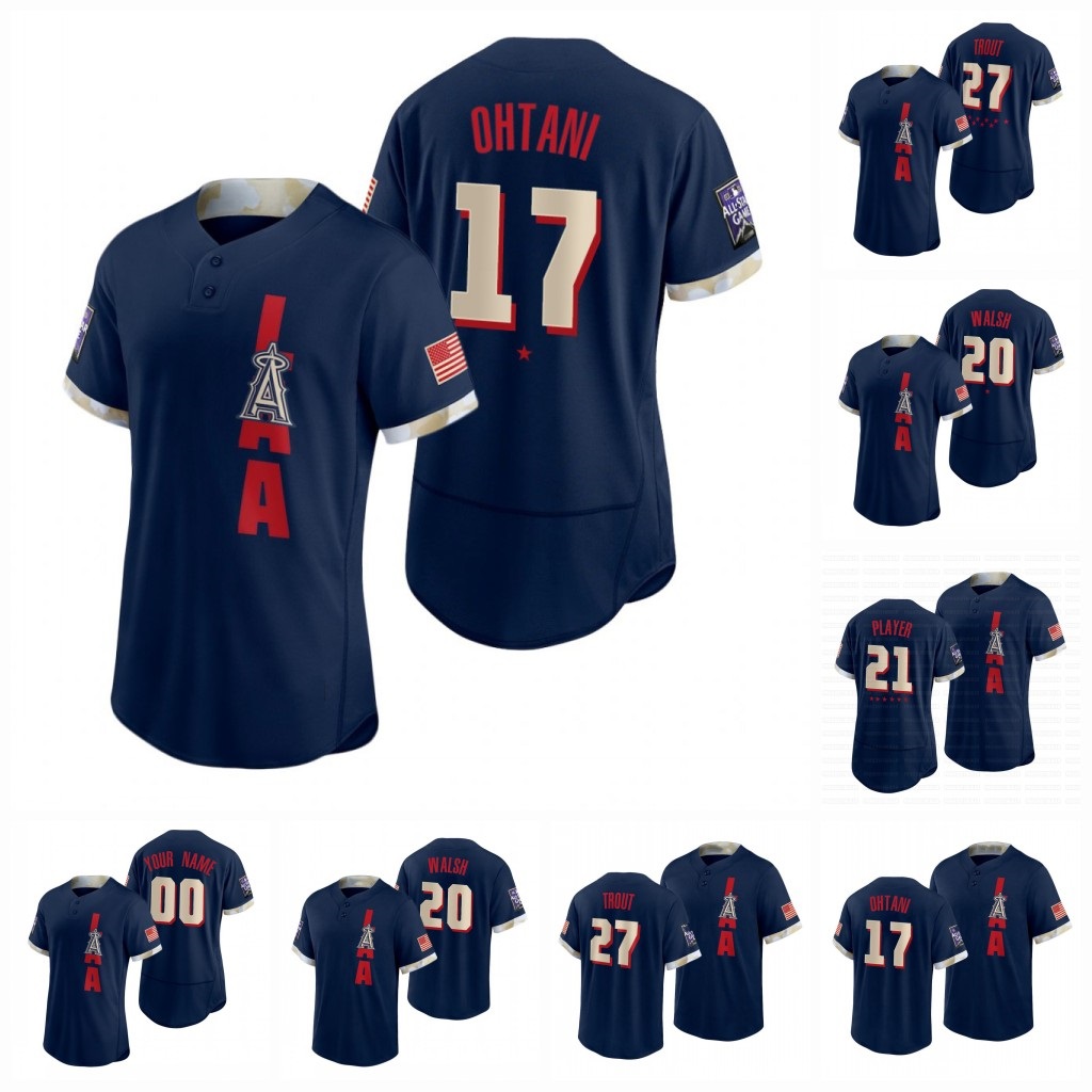 

17 Shohei Ohtani Angels 2021 All-Star Game Jersey Mike Trout Jared Walsh Anthony Rendon Raisel Iglesias Justin Upton Fletcher Adell Quintana Maddon Schebler Simmons, 2021 all-star game cool base s-3xl