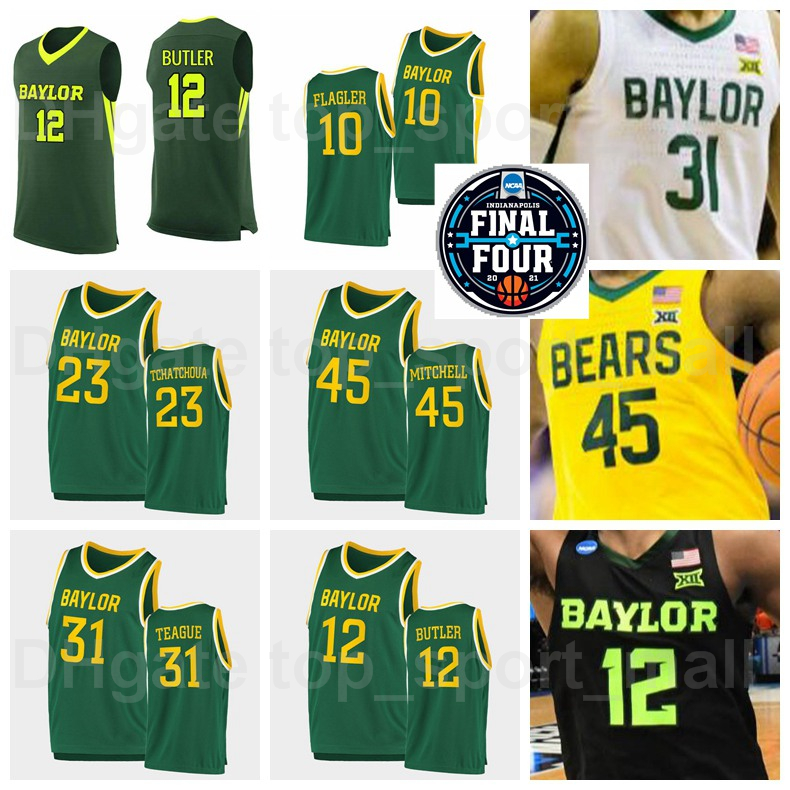 

NCAA Basketball Final Four College Baylor Bears 10 Makai Mason Jersey 20 Manu Lecomte 15 Johnathan Motley 2 Taurean Prince 55 Pierre Jackson, White