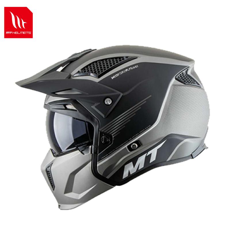 

Motorcycle Helmets Original MT Helmet Men Women Streetfighter Motocross Full Face Off-Road Moto Accessories MaGray, Yahuisudi