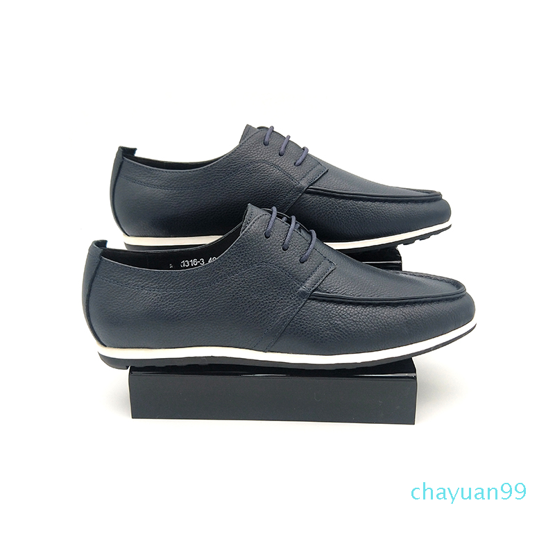 

Men's formal shoes with leather soft soles fashion casual strap 2021, Blue