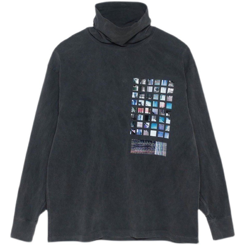 

High Street Print Washed Oversized Hoodie Women Clothing Sweatshirts Men