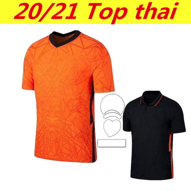 

Top thai 20 21 DE LIGT Cruyff MEMPHIS Soccer Jersey Holland SNEIJDE Gullit 2021 WIJNALDUM PROMES JONG VIRGIL, Black;yellow