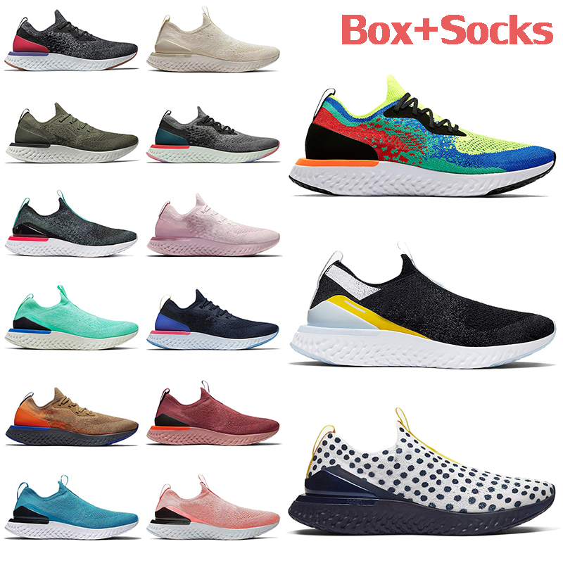 

Epic React Fly Knit Mens Running Shoes Belgium Triple White Black Purple Burgundy Silver Grey spots Pink Cookies Cream Women Sports Trainers Sneakers, Bubble packaging bag