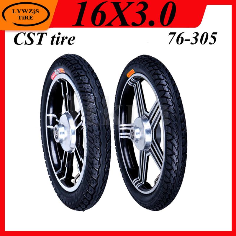 

Motorcycle Wheels & Tires 16x3.0 Tire Inner Tube Outer Tyre For Electric Vehicle E-bike 16 Inch CST Wear Resistant
