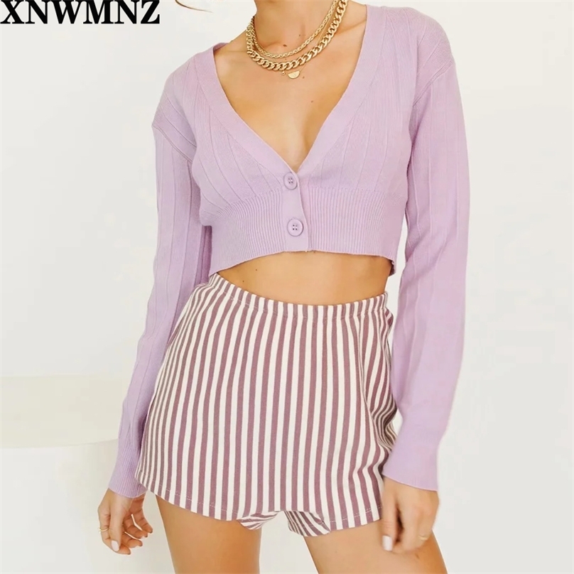 

Autumn Cardigan Sweater Women Winter Clothes Kardigan knitted fall Sweaters Female Vintage long sleeve cropped cardigan 210520, Red