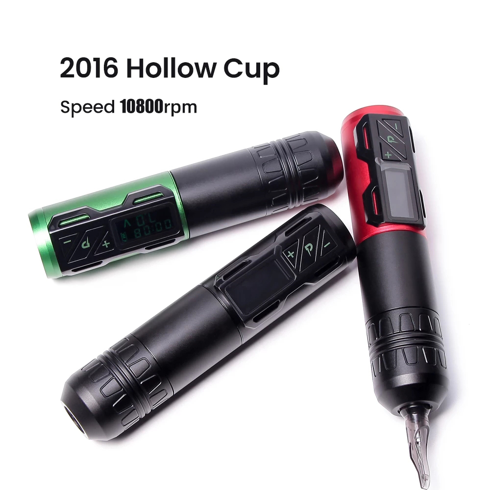 

Professional Wireless Tattoo Pen Machine Battery with Portable Power Brushless Motor Digital LED Display For Body Art Choose