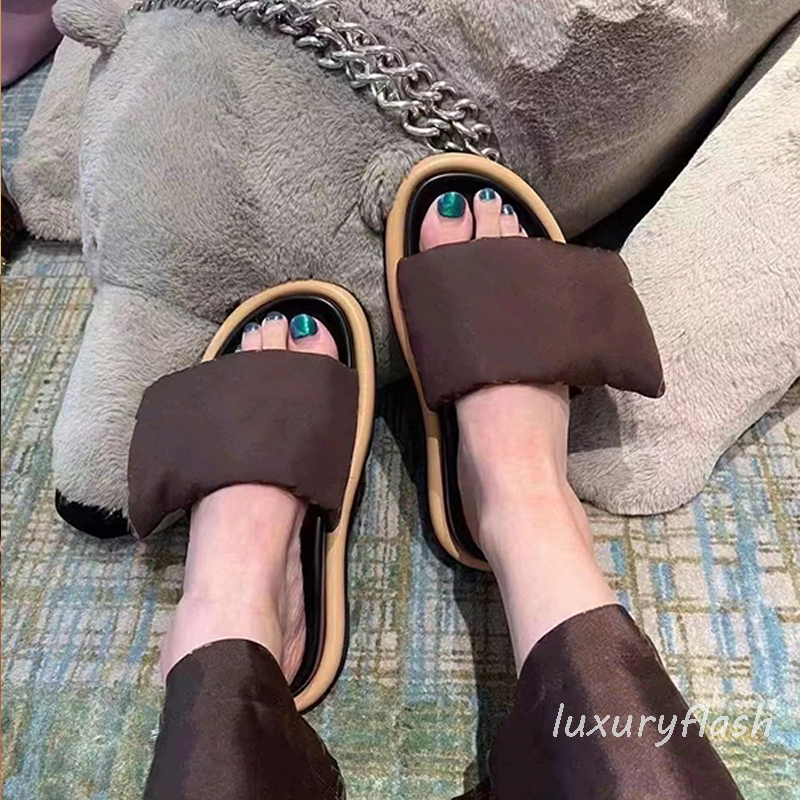 

Designer Classic Slippers 2022 Fashion Brown Couple Letters Velcro Comfortable Soft Slippers Lazy High-end Home Shoes Beach Slipper, With box(dont pay this option)