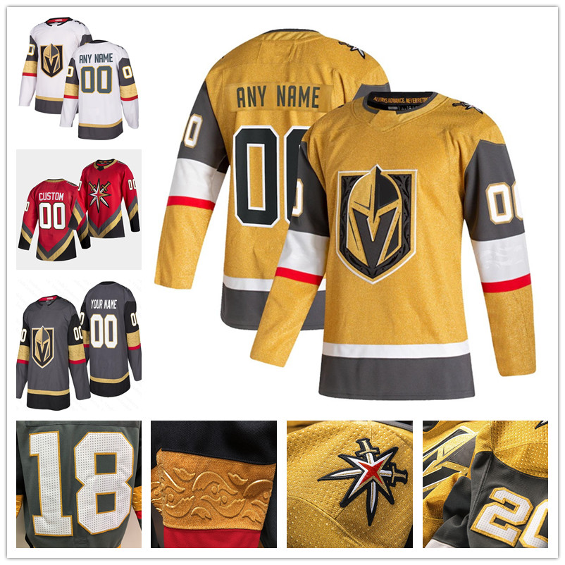 

Mens Womens Youth Vegas Golden Knights Hockey Jerseys Marc-Andre Fleury Alex Pietrangelo Mark Stone Jonathan Marchessault Jersey Kids Lady Custom, Grey