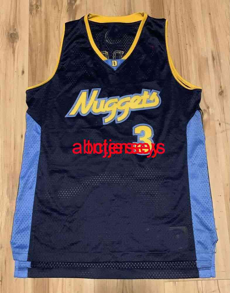 

Stitched Vintage Allen Iverson Swingman Jersey Mens Blue Embroidery Size -6XL Custom Any Name Number Basketball Jerseys