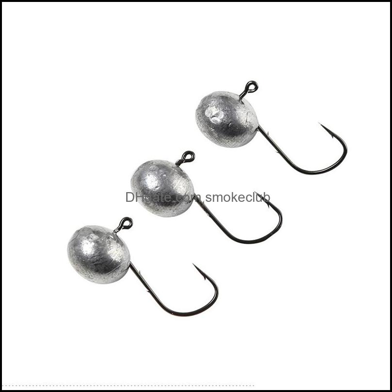 

Hooks Sports & Outdoors Johncoo Fishing 2.5G 3G 5G 7G Exposed Lead Jig Head Barbed Soft Lure Rockfish Game Jigging Hook 242 B3 Drop Delivery