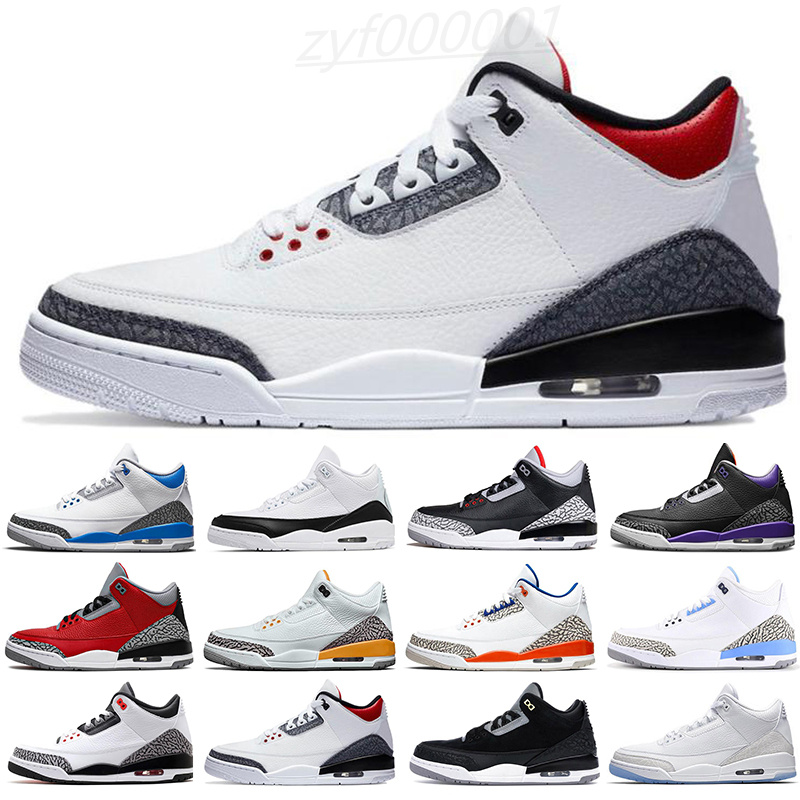 

S Women men Mens Shoes Laser Orange Jumpman 3 3S Basketball Navy Unc Fragment Varsity Royal Fashion Mens Trainer Sneakers SX01, Colour5