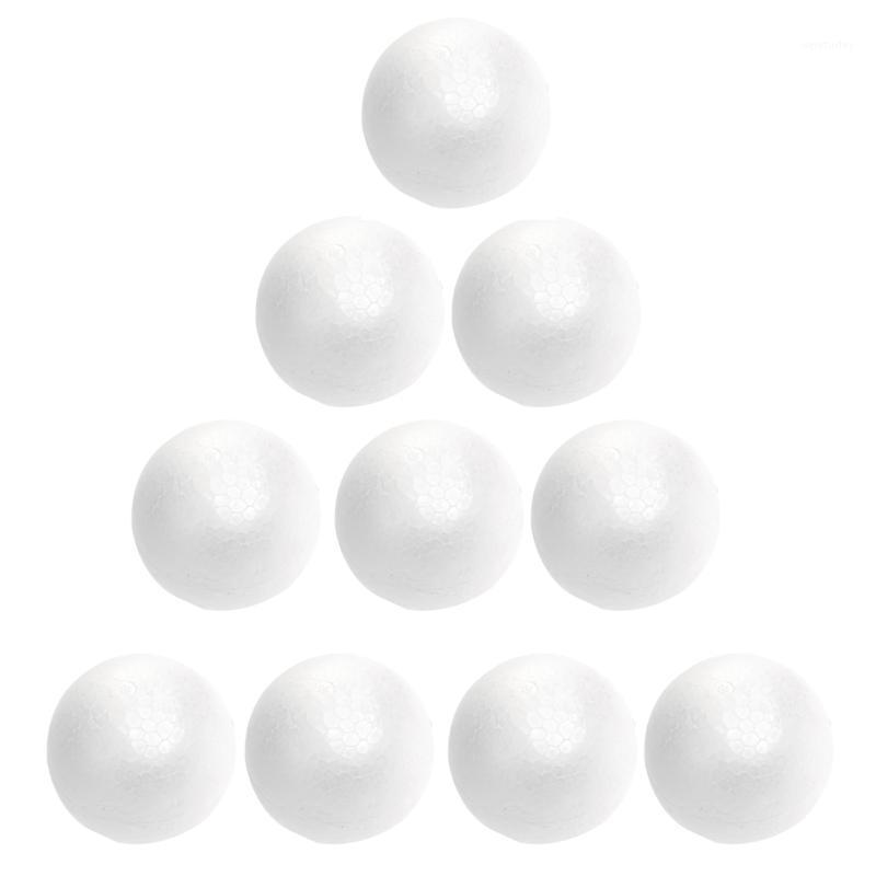 

Party Decoration 10pcs 6cm Christmas Modelling Craft Polystyrene Balls Round Spheres (White)