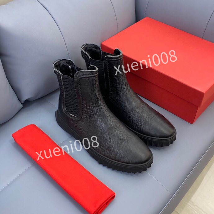 

2022 The new Boots Winter Women Ankle Black Leather Autumn Warm Fur Motorcycle Non-slip Waterproof Female Platform Shoes Snow Boot rd211003, 02