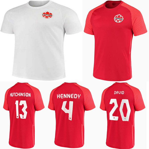 

Thai 21/22 Canada Soccer Jerseys national team Home Away Kits 2021 2022 DAVIES DAVID LARIN CAVALLINI LARYEA MILLAR HOILETT Men jersey football shirts -2XL