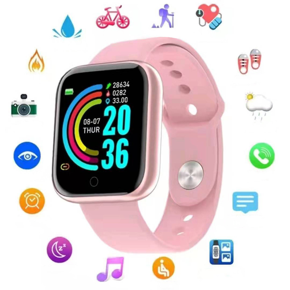 

Smart watch sports multifunctional Bracelet touch screen Bluetooths telephone watchs body temperature Bracelet Heart rate meter waterproof nice