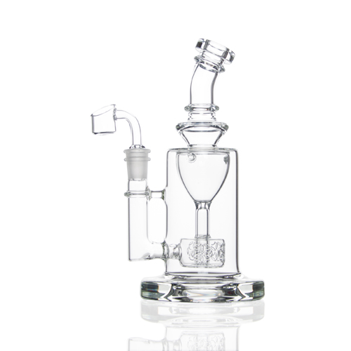9.8 inch CCG Torus Incycler glass hookah oil drilling rig water pipe with Seed of Life Perc 14.5mm connector-image-729264373