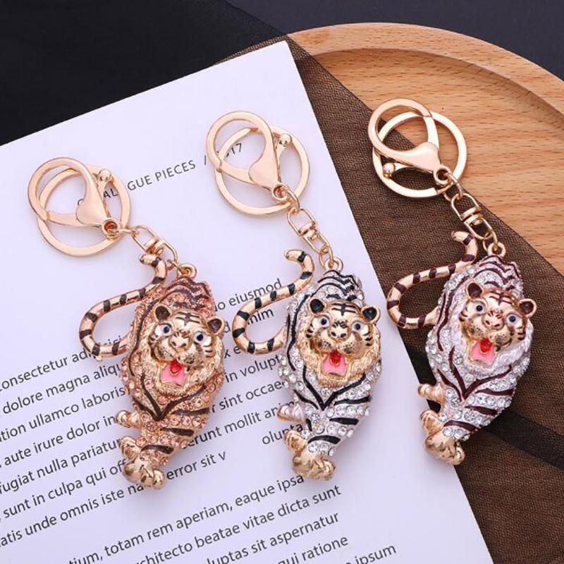 

Keychains 2022 Year Of The Tiger Zodiac Pendant Charm Keyring Key Chain YearGift