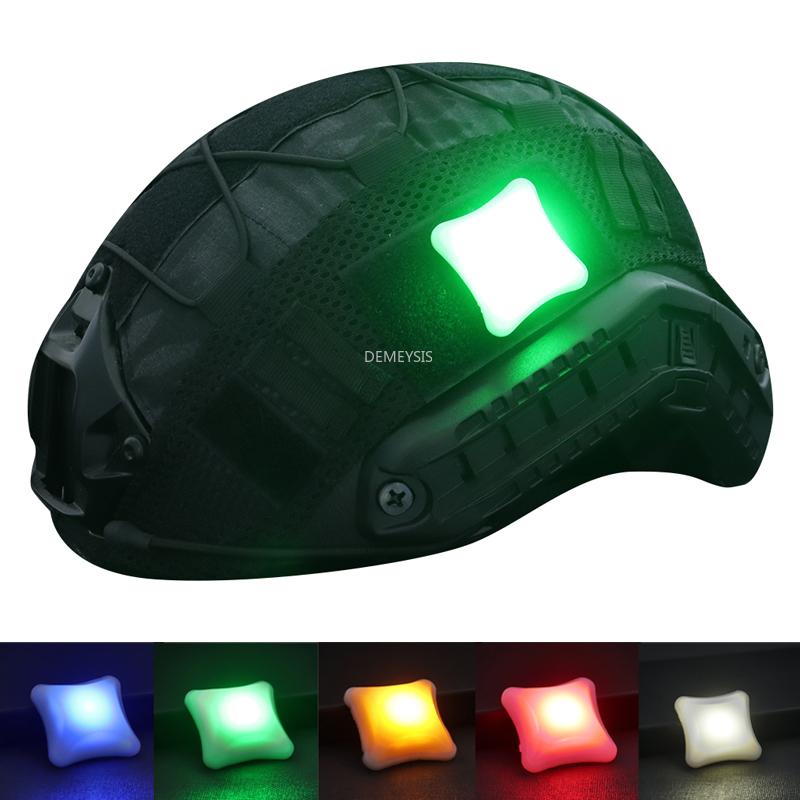 

Cycling Helmets Outdoor Sports Helmet Signal Light Waterproof Military Tactical Lights Portable Army Shooting LED Survival Lamp, Yellow