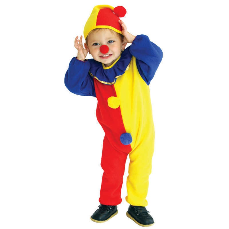 

Naughty Haunted House Kids Child Clown Costume for Baby Girls Boys Toddler Halloween Purim Carnival Party Costumes G0925