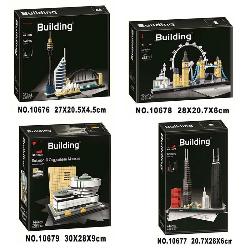 

10678 Architecture Building Set London 21034 Big Ben Tower Brie Model Building Block Bricks Compatible Toys X0503