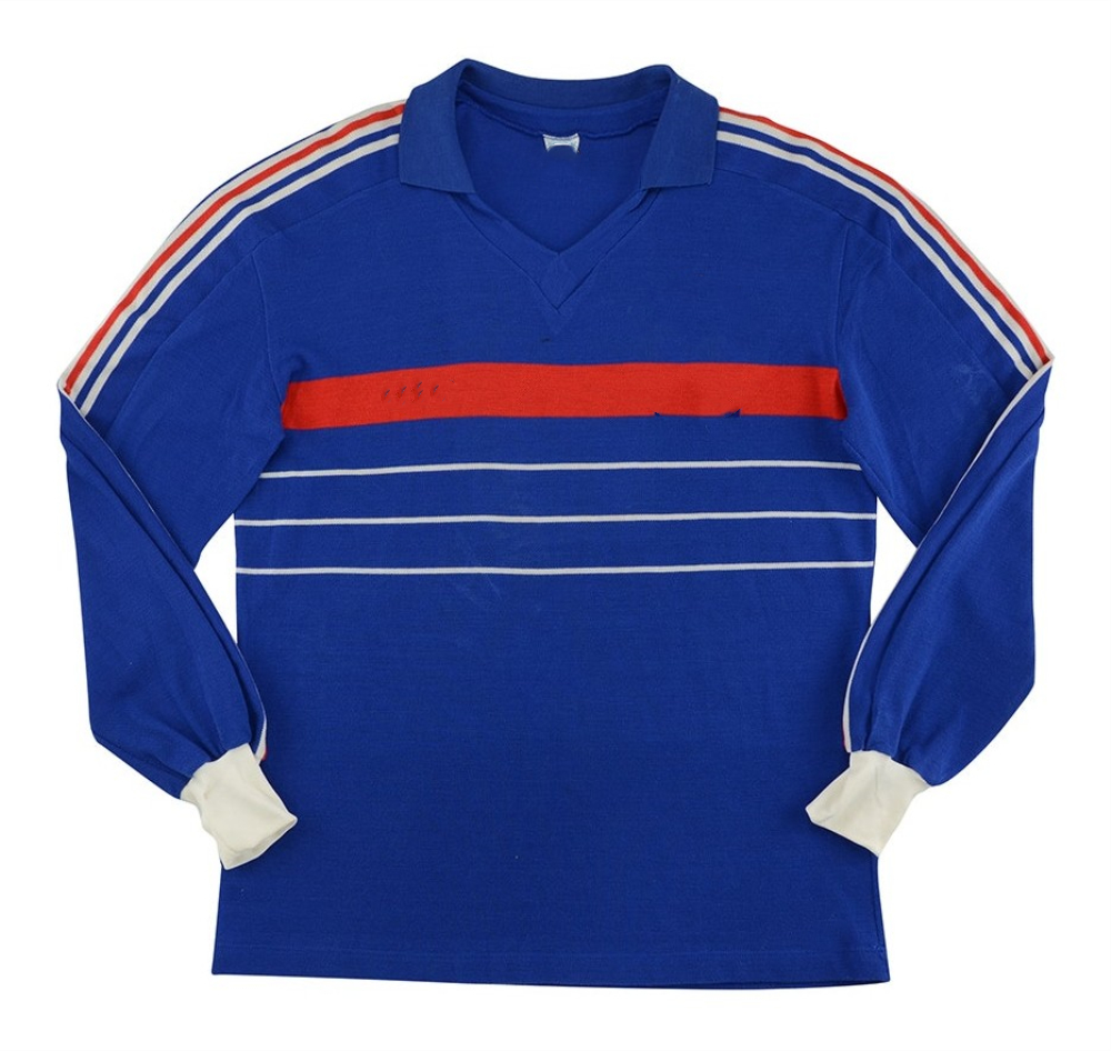

84 Retro Soccer Jerseys EURO Champion PLATINI Bats Domergue Maxime Bossis Tigana Jersey Long Sleeve Camiseta De Futbol Shirt Home For Men Maillot Foot, 84 home long sleeve