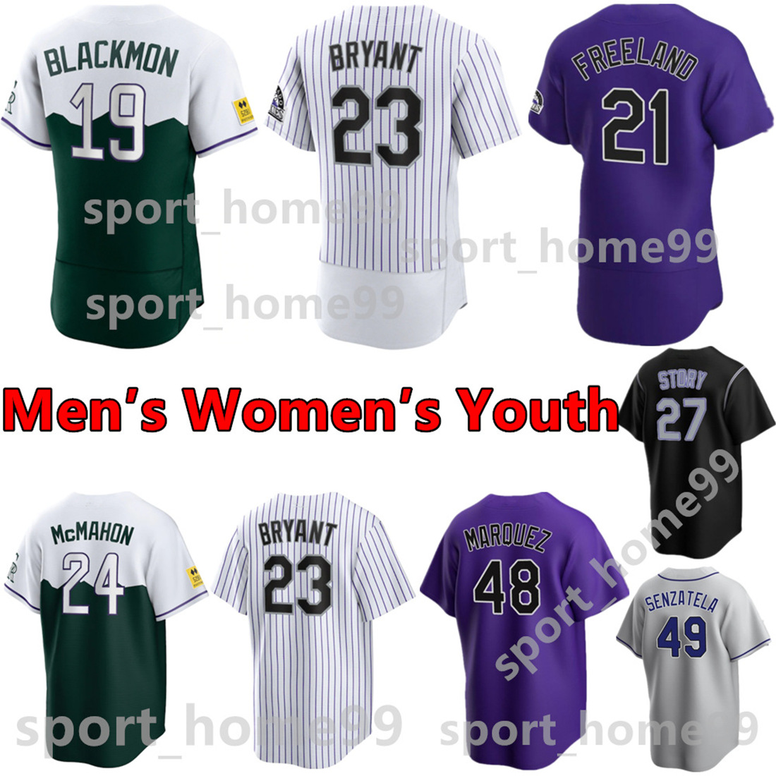 

2023 Custom Colorado 35 Elias Diaz Baseball Jerseys 25 C.J. Cron Charlie Blackmon Ezequiel Tovar Kris Bryant Ryan McMahon Yonathan Daza Jurickson Profar Jersey, Color 5