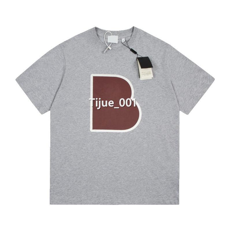 

22SS England Letter Printed Tee Fashion Man Women Gray T-shirt Summer Street Oversized Hip Hop High End Designer T-shirts Breathable Casual Short Sleeve TJAMTX185