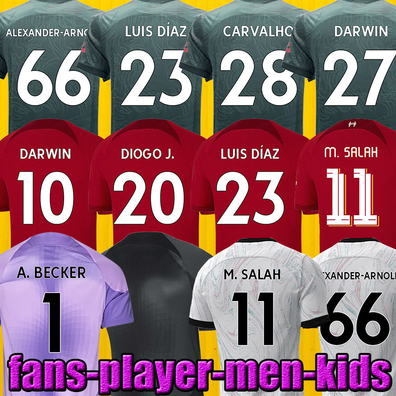 

2022/23 LIVER New Season POOL DARWIN soccer jerseys 2022 2021 2023 Mohamed Diogo Luis DIaz Alexander Arnold football shirts men adult kids kit set uniform sock t-shirt, 22 23 home epl