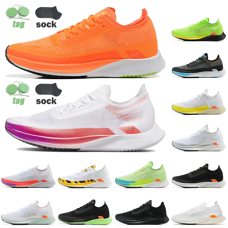 

2022 Newest Zoomx StreakFly Running Shoes Lightweight Zoom X Pegasus Pegas GT Cut Type Orange Crimson and Violet Red Purple Gradient Sneakers Jogging Hiking Trainer, A07 40-45 green yellow black