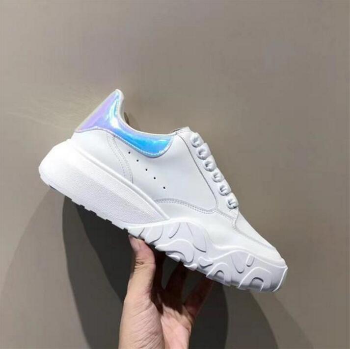 

Designer Shoes Women Oversized Court Trainers Calfskin Lace-up Platform Tlatform Runner sneakers Dress Party Shoe, Box