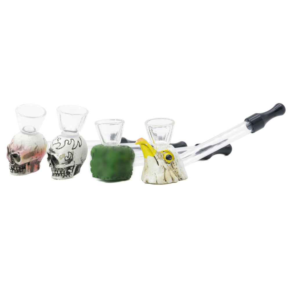 

11.5cm removable resin skeleton woodpecker glass pipe 773016