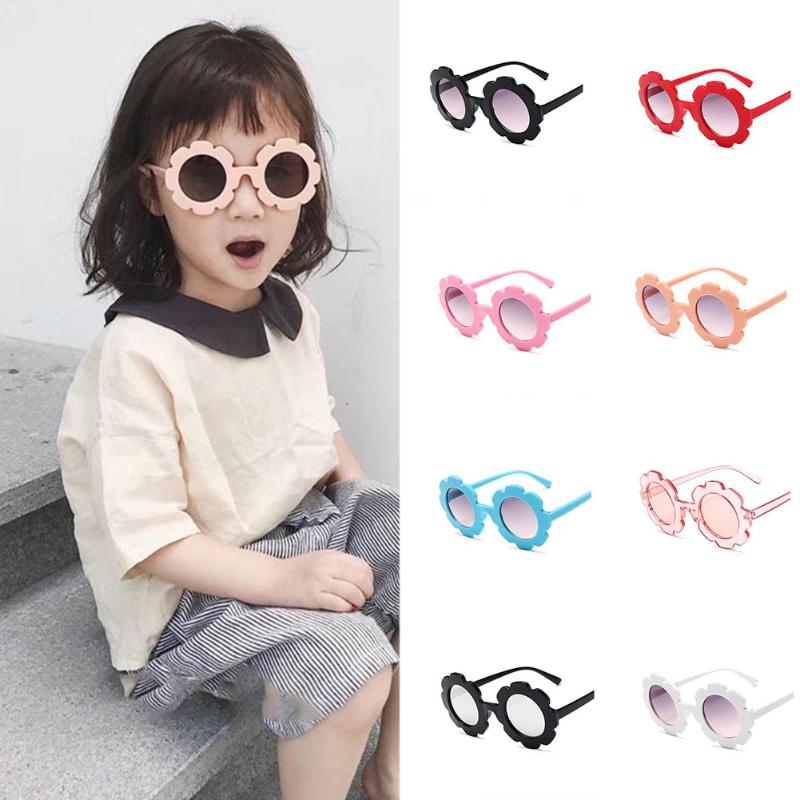 

Sunglasses Sun Flower Round Cute Kids For Boy Girls Toddler Lovely Baby Glasses Children