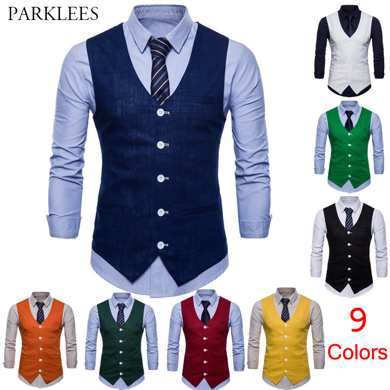 

Men's Suits Blazers Mens Slim Fit Single Breasted Suit Vest Brand Formal Dress Business Wedding Waistcoat Men Solid Color Gilet Homme 220826, Light blue
