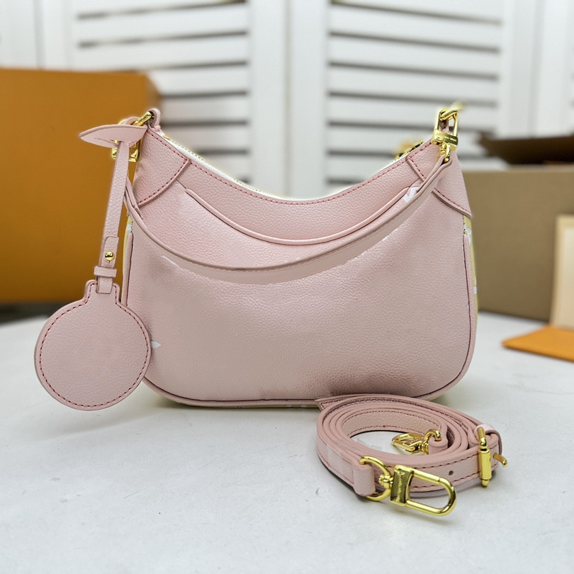 

BAGATELLE BB Bags Monograms Empreinte Genuine Leather Luxury Designers Hobos Chain Shoulder Bags For Women Fashion Brand Ladies Small Handbags Armpit Bag, Extra fast shipping