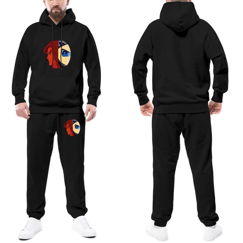 

Men's Tracksuits Goldorak Tracksuit Set Actarus - Goldrake Casual Sweatsuits Man Sweatpants And Hoodie Running, Gray